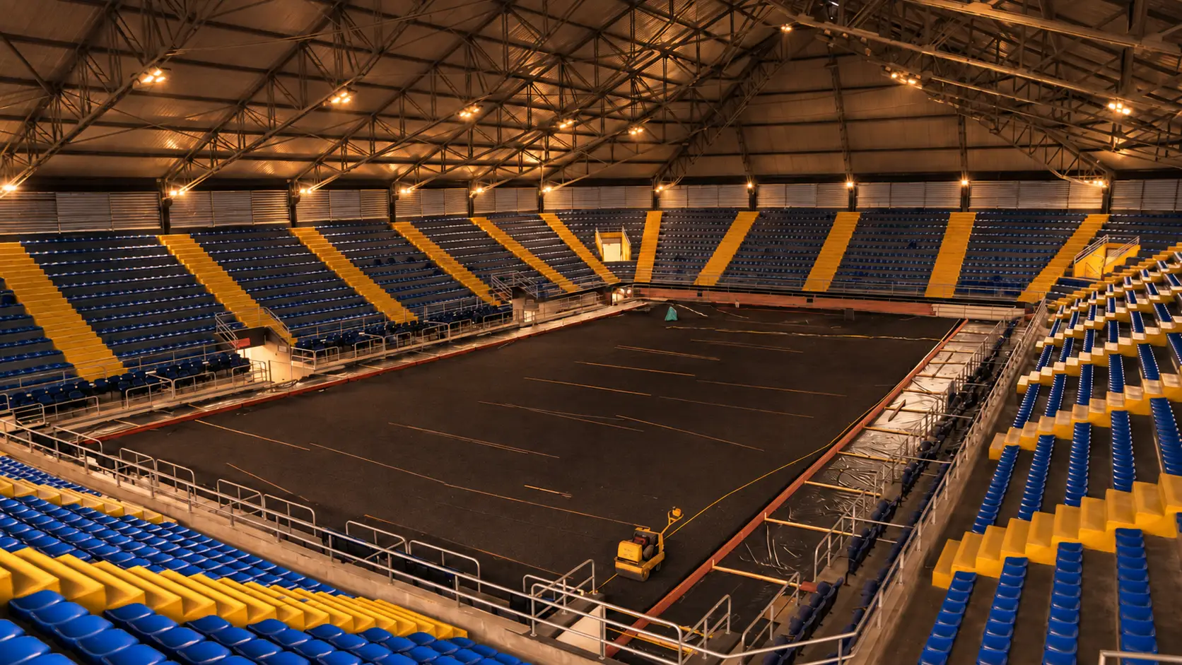 Interior del Palacio de los Deportes de Bogotá, sede de la Gran Final